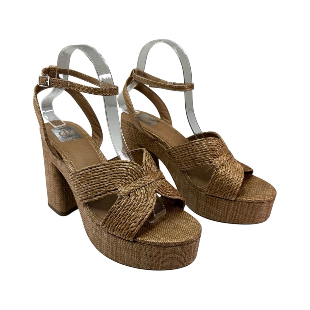 DV Dolce Vita Waylan Raffia Platform‎ Dress Sandals 9
